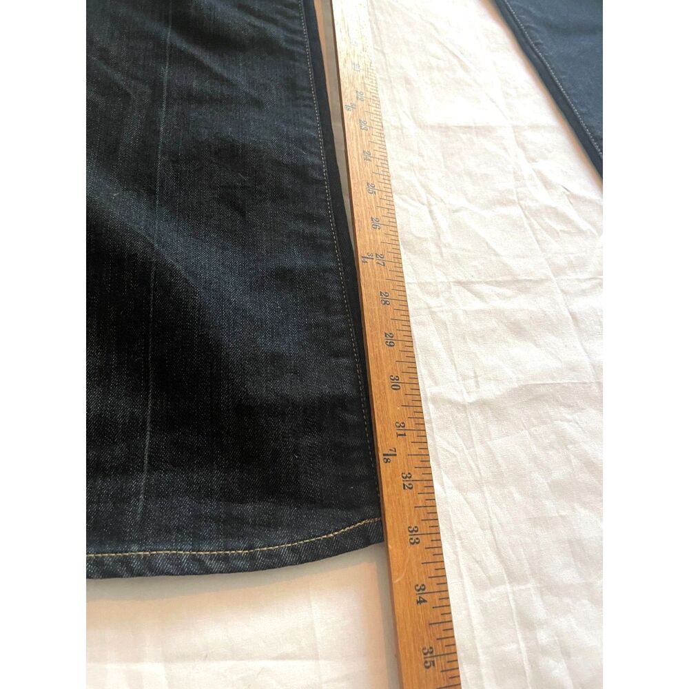 PAIGE Medium Wash Laurel Canyon Lowrise Boot Cut Jeans Siz 28 USA MADE Excellent - Picture 11 of 13